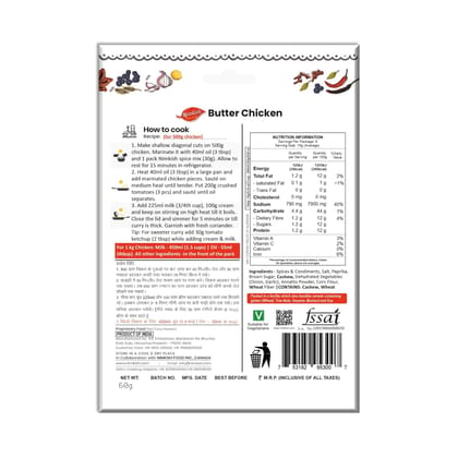 Nimkish Chicken Spice Mix Combo Pack of 4 | Butter Chicken, Chilli Chicken, Lemon Herb & Rara Chicken