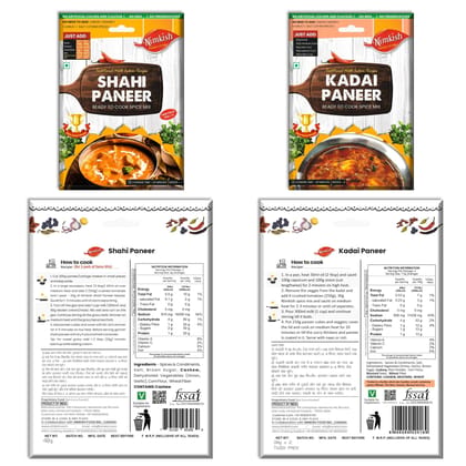 Nimkish Paneer Spice Mix Combo Pack of 5 | Ready-to-Cook Instant Paneer Masala Premix | Quick Indian Curry Recipes