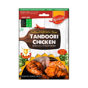 Nimkish Tandoori Chicken Ready to Cook Spice Mix | 60g | Onion Ginger Garlic Already in Mix | Himalayan Recipe Nimkish Tandoori Chicken Ready to Cook Spice Mix | 60g | Onion Ginger Garlic Already in Mix | Himalayan Recipe