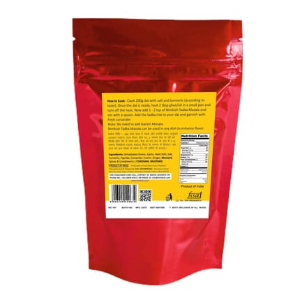 Nimkish Dal Tadka Masala, 100g | Spice Up Any Dal With This Tadka | Healthy Cooking | Ready to Cook | All Seasonings Spices