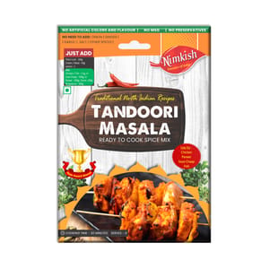 Nimkish Tandoori Masala Ready to Cook Spice Mix | 60g | Onion Ginger Garlic Already in Mix | Himalayan Recipe Nimkish Tandoori Masala Ready to Cook Spice Mix | 60g | Onion Ginger Garlic Already in Mix | Himalayan Recipe