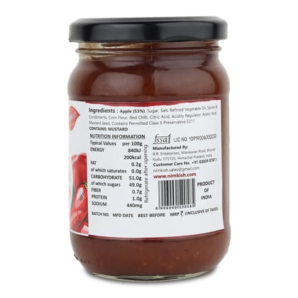 Nimkish Hot Apple Chutney | 300g | Himalayan Artisan Chutney | No Preservatives | Made in Kullu