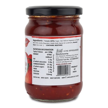 Nimkish Tangy Tomato Relish | 300g | Himalayan Artisan Chutney | No Preservatives | Made in Kullu