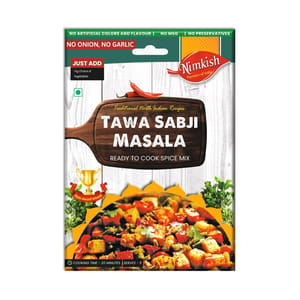 Nimkish Tawa Sabji Masala Ready to Cook Spice Mix | 50g | No Onion No Garlic | Himalayan Recipe Nimkish Tawa Sabji Masala Ready to Cook Spice Mix | 50g | No Onion No Garlic | Himalayan Recipe